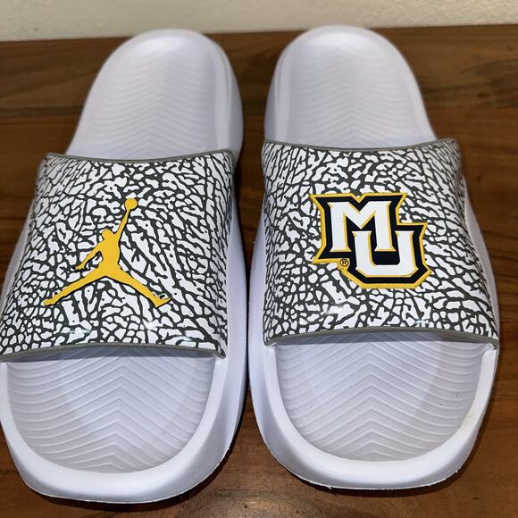 Jordan Men’s Hydro Slides Marquette University Size 14 Rare main image 6
